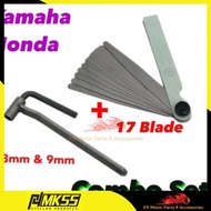 8MM 9MM 10MM Spana Spanar SPANNER ADJUST VALVE TOOLS TAPPET SPANAR Honda Yamaha Feeler gauge filler 
