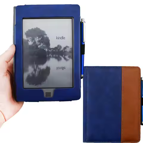 New Updated Folio Flip Book Cover Case for Capa Kindle Touch 2011 2012 D01200 Ebook Reader Magnetic 
