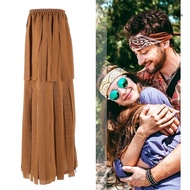 【CH*】 Women s Hippie Fringe Boot Covers 60s 70s Tassels Leg Warmers Hippie Costume