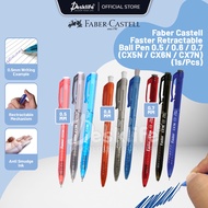 Desklife Faster Pen Ball Pen CX5N 0.5 / CX6N 0.6 / CX7N 0.7 Needle Tip - (1s/PC) Ballpoint Pen Black