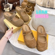 Women's Suede Shoes with Adhesive Straps UGC QC Type 1 Full Box