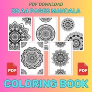 PDF Coloring Page PDF Buku Mewarna Mandala