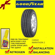 Goodyear Cargo Marathon 2 tyre tayar tire (with installation) 215/70R16C