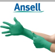 HIJAU Ansell Nitrile Rubber TNT 92-600 Ansell Green Nitrile Rubber Gloves