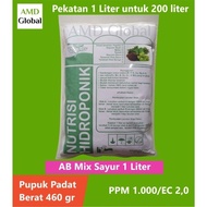 READY Nutrisi Hidroponik AB Mix Sayuran Daun 1 Liter