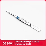 Stainless steel tissue tweezers with hook forceps round head tweezers dressing forceps antiskid band