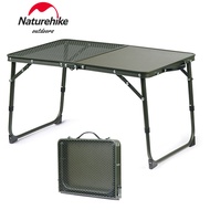 Naturehike โต๊ะตั้งแคมป์พับได้,โต๊ะกาแฟขนาดเล็กปรับความสูงได้แบบพกพาโต๊ะพับได้สำหรับสวนโต๊ะปิคนิคกลางแจ้งขนาดเล็ก