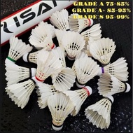 SHUTTLECOCK SECOND GOOD CONDITION, GRADE a, GRADE S, GRADE C USED SHUTTLECOCK