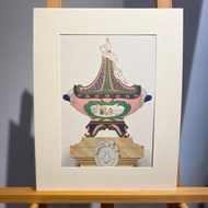 19th世紀法國古董瓷器書籍-賽佛爾瓷器彩色平版印刷(1892年)