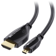 High Speed HDMI to Micro HDMI Cable 6 ft (Micro HDMI to HDMI) 4K Resolution Ready