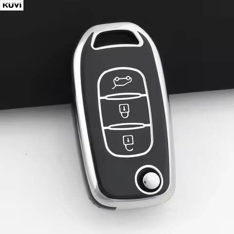 10PCS/LOT TPU Car Flip Key Case Cover For Renault Duster Kwid CLI O 5 Wingo Kadjar Logan Sandero Ste