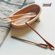 ROWAN1 Wooden Spoon Home Living Tableware Japanese Kitchen Dining Kids Spoon Honey Tea Scoops