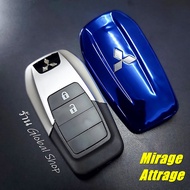 กรอบกุญแจพับ Mitsubishi Mirage Attrage ///แบบดอกร่องขวา///  มิตซู (( สินค้าในไทย พร้อมส่ง ))