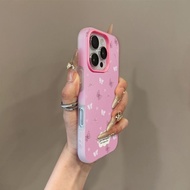 Phone Case Suitable for iPhone 11 12 13 14 15 16 17 Pro max Plus Air Love Heart Bow Shock-resistant 