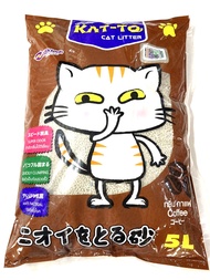 ทรายแมว Katto 5ลิตร(L)😻 ราคาถูกที่สุด คุณภาพดี