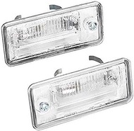 QASULER Car License Plate Lights, 8E0807430A 8E0807430B 1 Pair of Number License Plate Lamp Lamps Bu