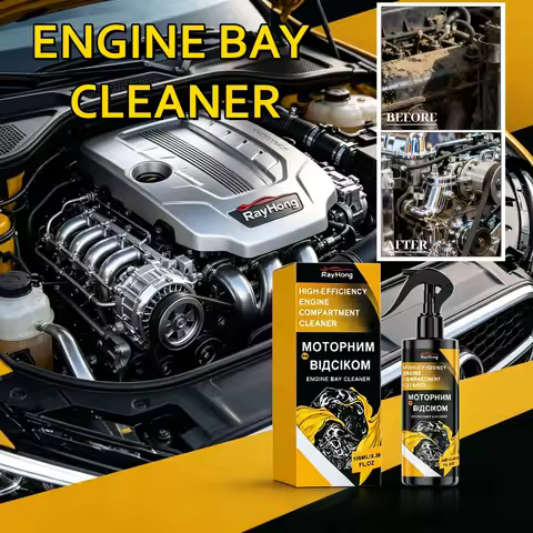 Universal Car Engine Flush Clean Spray Heavy Duty Degreaser Remove Oil Grease Dust Fuel System Care 