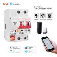 Tuya /Smart Life 2p WiFi  Circuit Breaker overload short circuit protection with Alexa google home for Smart Home