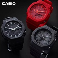 Original GA-2100 Black Warrior Men's Watch Waterproof and Shockproof Resin Strap Fashion Sports Digi