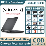 【Dell Laptop E7450】 14.1in /  Core i7-5500U / DDR3 16GB memory / 1TB SSD / laptop brand new original / HD camera can be connected to 5G WiFi / Dell Latitude E7450