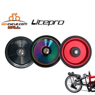 Litepro Easy Wheel Solid Disc Type CNC 6mm For Brompton 3 Sixty Tri Folding Bike