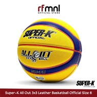 Super-K All Out 3x3 Leather Basketball Size 6