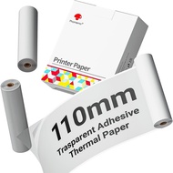 Phomemo Adhesive Transparent Thermal Paper for Phomemo M04S/M04AS Mini Bluetooth Thermal Printer