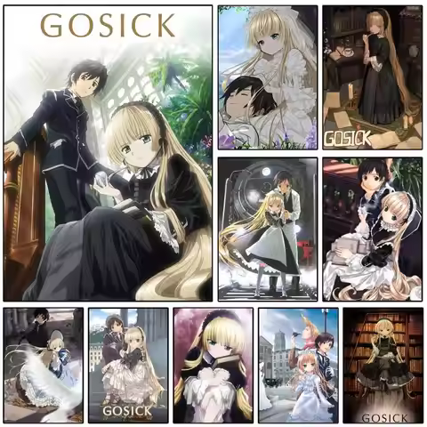 Classic Japanese Cartoon Anime Gosick Manga Posters HD Print Vintage Wall Art Decor for Home Study R