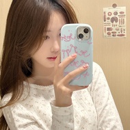 For OPPO F1s F9 F11 Pro Creative Graffiti Pink Bow Pattern Phone Case