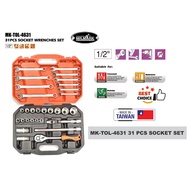 Mr.Mark 31pcs (Metric 8-32mm) Socket Wrench Box Set