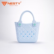 [TX-09] [Free charm] NESTY Women's Handbag Mini Size Cute Style Checkered Pattern (KO2)