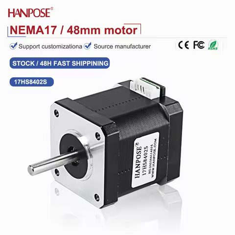 Two phase four wire NEMA17 17HS8402S stepper motor 3.2V 1.8A automation equipment motor manufacturer