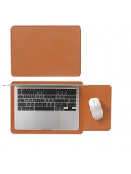 仿麂皮皮革筆記型電腦袖套，適用於Macbook Air Pro 13/14/15/16英寸 - 超薄便攜手提包手提公文包，帶有滑鼠墊，保護和整理您的設備，具有防水保護！
