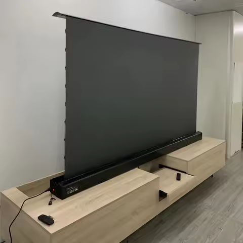 100 Inch 16:9 Stand Floor Motorized Electric Screen UHD 8K Laser TV Home Theater Projector Ambient L