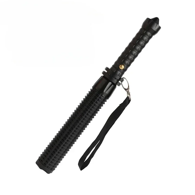 Baseball Bat LED Flashlight AluminumAlloy Focusable Zoomable Super Bright Self Defense Mace Light Ta