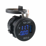 Usb Charger Ampere Meter Digital Car Motorcycle And Industrial 12Vdc-24Vdc
