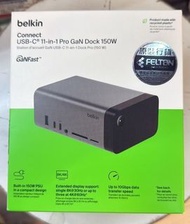 Belkin Connect USB-C 11合1 Pro GaN 擴展基座 150W