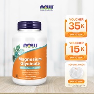 Organic Magnesium tablets Magnesium Glycinate Now (USA) reduce stress, insomnia, cramps, osteoporosi