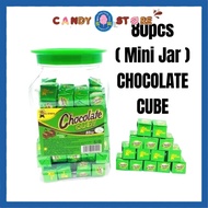 80pcs (AB) MINI JAR Chocolate Candy Choco Cube HALAL Halal Chocolate