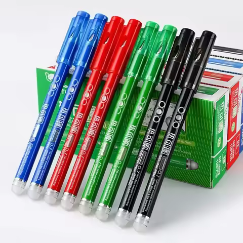 3pcs 0.7mm Thermal Eraser Pen, Bullet Pen Tip,colored Thermal Sensitive Eraser Gel Pen, Smooth Writi