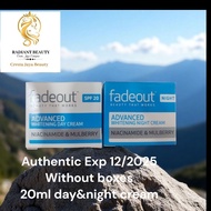 Fadeout Advance Whitening Day&night cream 20ml and Exp 12/2025