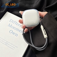 for Sony LinkBuds Fit Case Clear TPU Soft Case Cute Lanyard Pendant Suitable for Sony LinkBuds Fit L