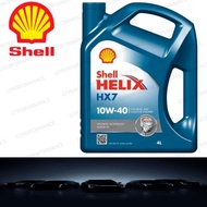 600039823 Shell Helix HX7 10W40 Semi Synthetic Engine Oil (4Liter) HongKong For Honda , Toyota , Proton , Perodua , Kia