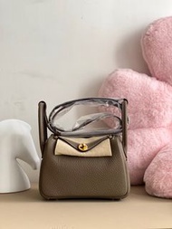 Hermes Mini Lindy大象灰B