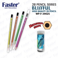 Faster WP-F-3902S-D30 "BLISSFUL" 2B Pencil (30 Pcs/Drum)