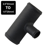2" to 2" T Piece Aluminum Pipe 51mm to 51mm T Shape Tube Pipe for 25mm ID BOV