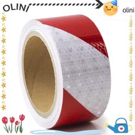 OLINI Safety Reflective Stickers, Red White 2 Inch X 32.8 Feet Reflective Tape,  Twill Printing Shin
