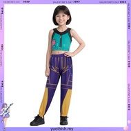 Child Size KPOP DEMON HUNTERS RUMI ZOEY MIRA Cosplay Costume Korean Girl KPOP Cosplay Costume