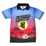 JERSEY 5 SECONDS OF SUMMER VINTAGE JERSEY/ BAND JERSEY/ FOOTBALL JERSEY/ SPORTS JERSEY/