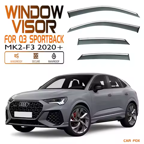 Window Visor Rain Guard Wind Deflector For Audi Q3 Sportback F3N SUV Side Window Sun Rain Vent Shade